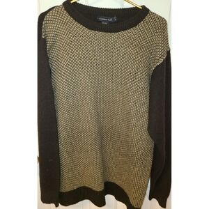 A. Adams & Spire Mens Crew‎ Neck Pullover Sweater Stripe Mens size L Hipster